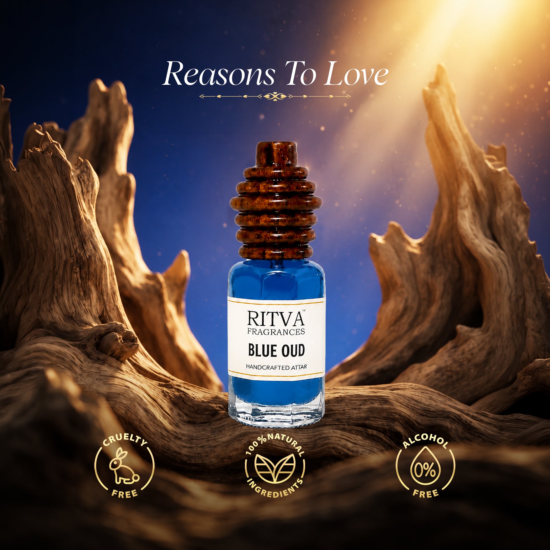Blue Oud Premium | Non-Alcoholic Attar
