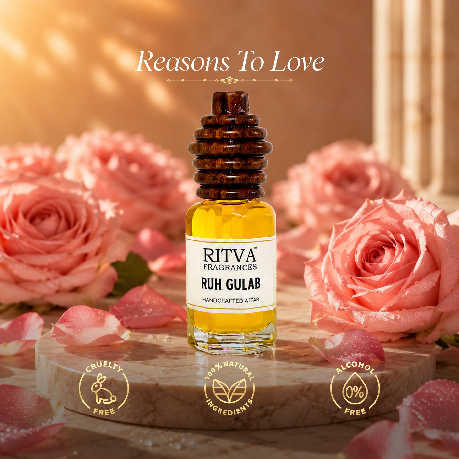 Ruh Gulab Absolute | Authentic Indian Attar