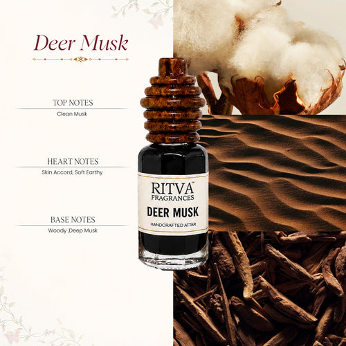 Deer Musk (A+) Premium | Non-Alcoholic Attar