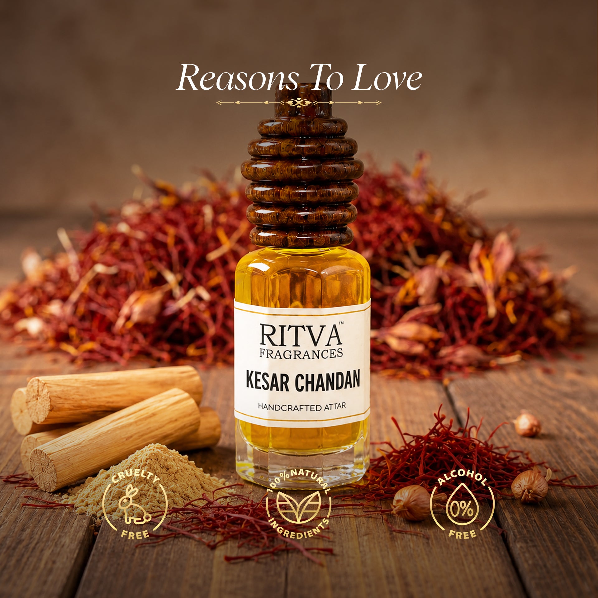 Kesar Chandan Absolute | Authentic Indian Attar