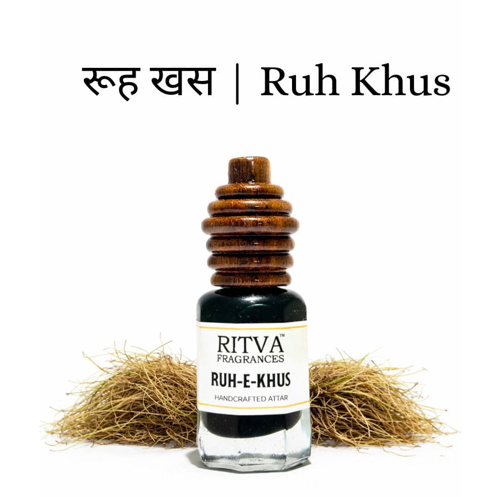 Ruh-E-Khus (Vetiver Absolute Oil) | Authentic Indian Attar | Handcrafted in Kannauj