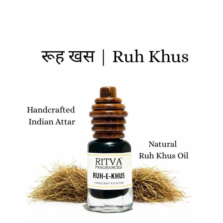 Ruh-E-Khus (Vetiver Absolute Oil) | Authentic Indian Attar | Handcrafted in Kannauj