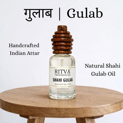Shahi Gulab Ruh Attar | Authentic Indian Attar | Handcrafted in Kannauj