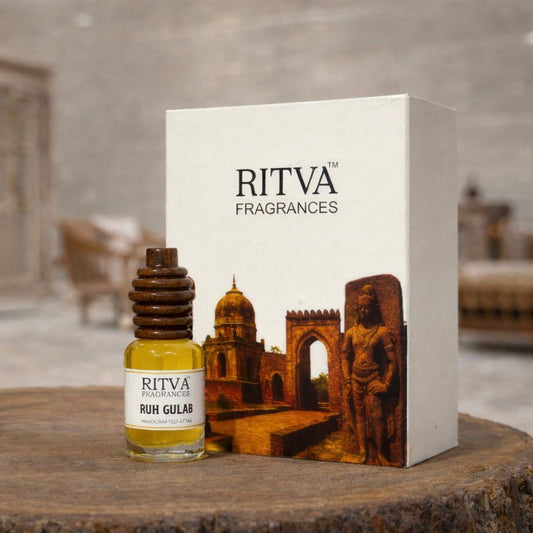Ruh Gulab Absolute | Authentic Indian Attar | Handcrafted in Kannauj
