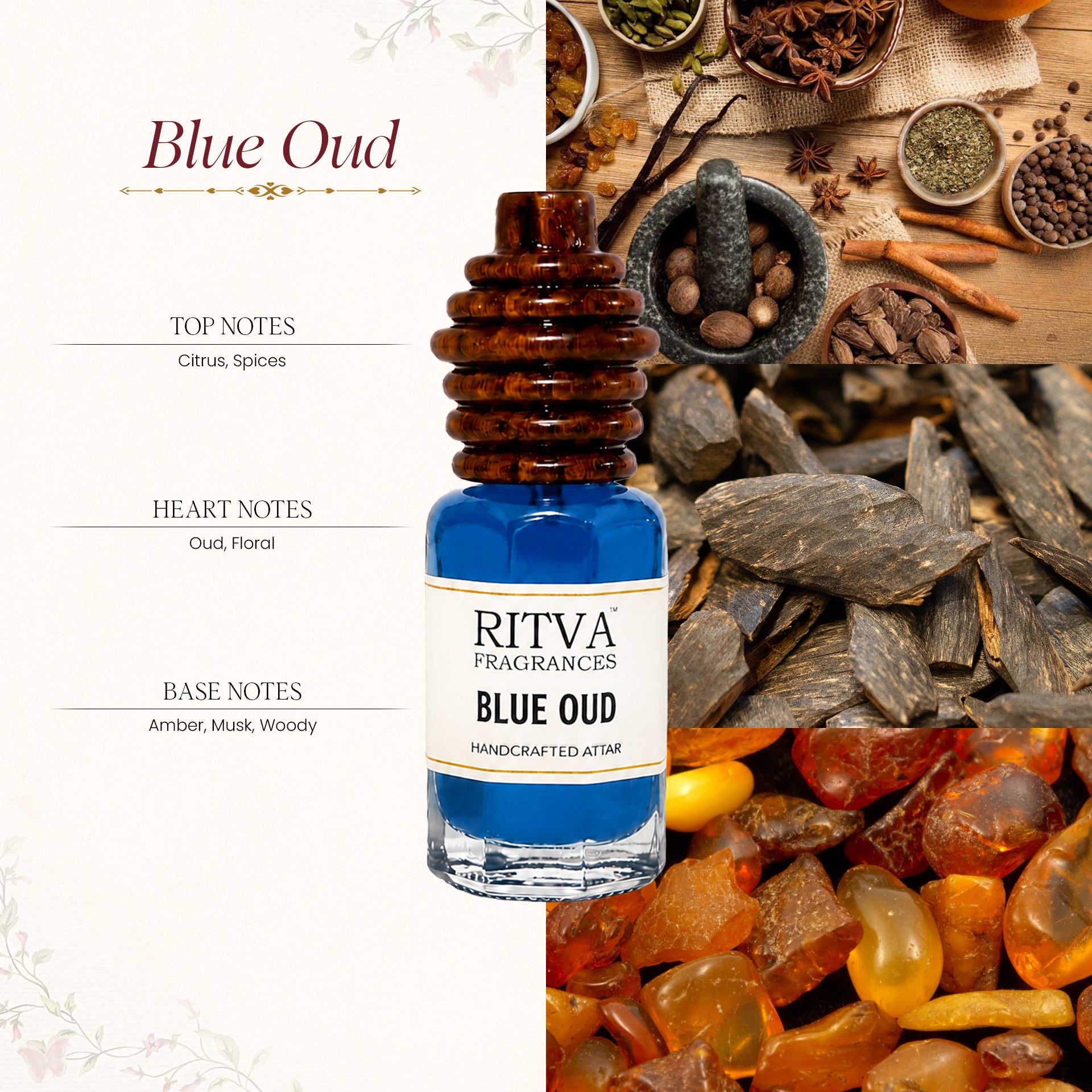Blue Oud Premium | Non-Alcoholic Attar
