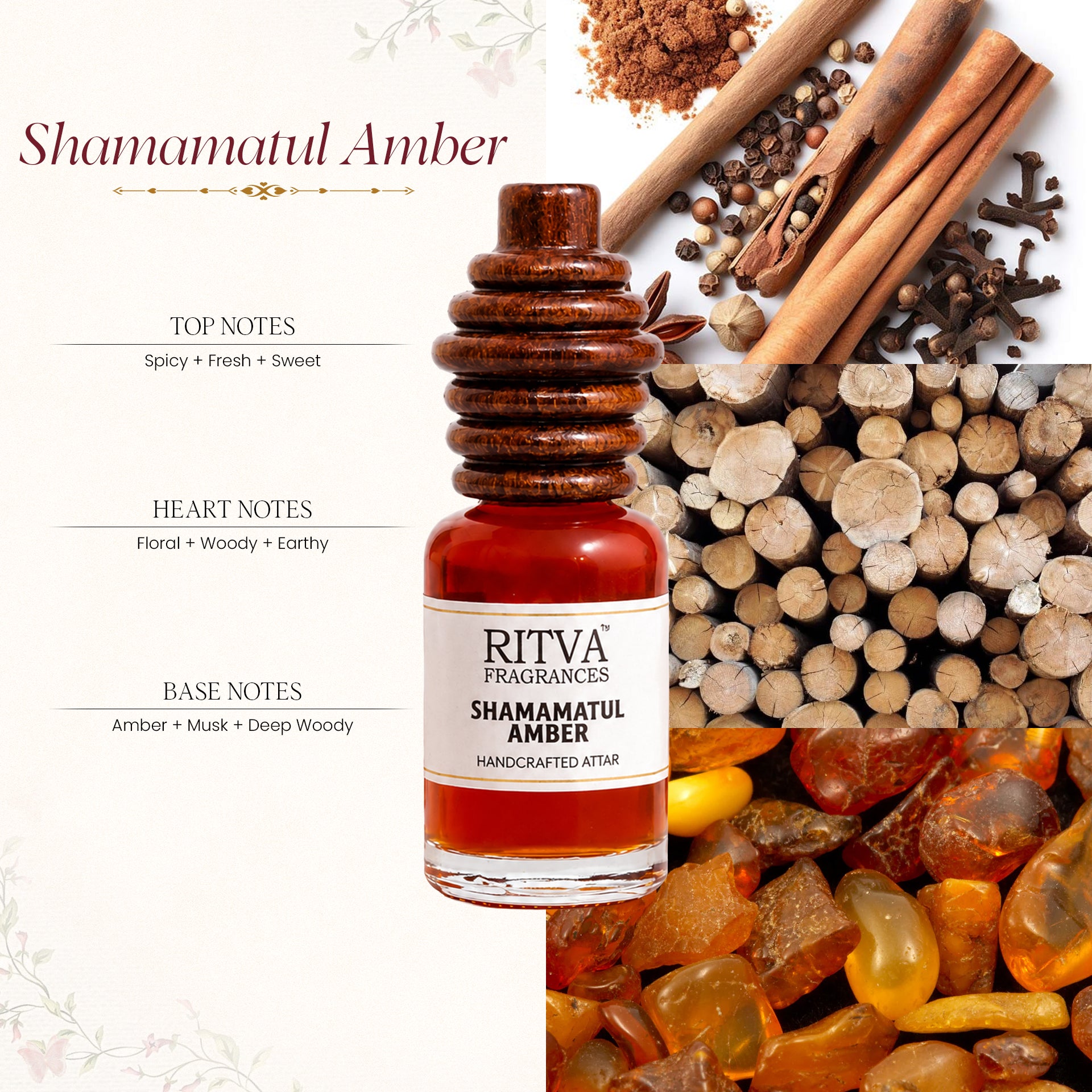 Shamam Tul Amber Ruh Absolute | Age 11 Years | Authentic Indian Attar