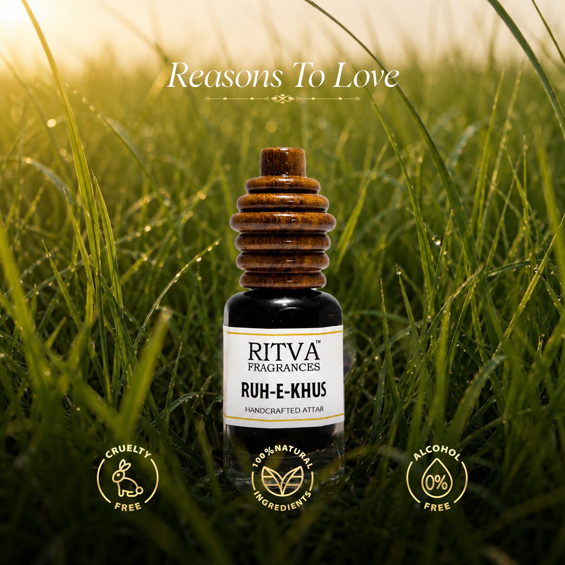 Ruh-E-Khus (Vetiver Absolute Oil) | Authentic Indian Attar