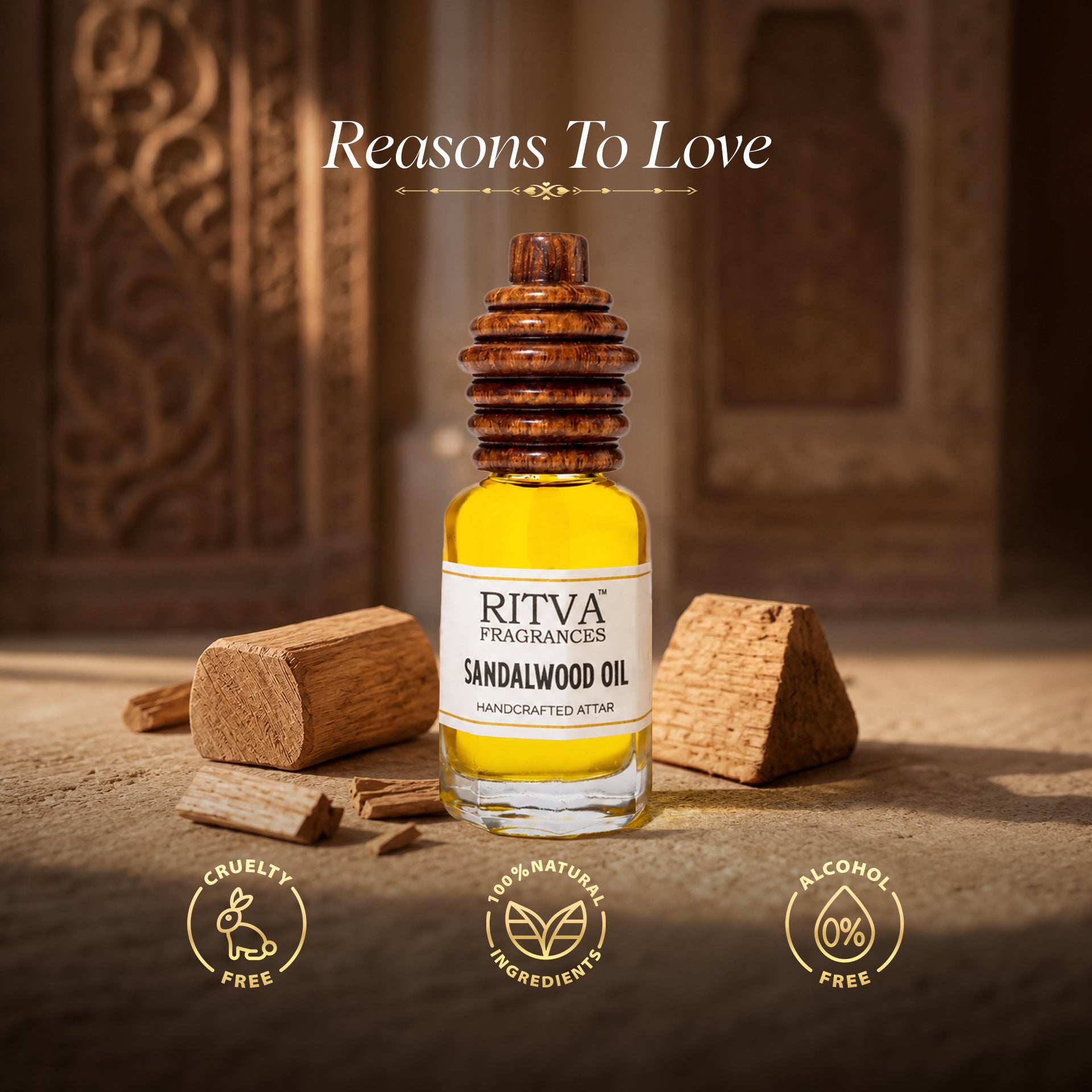 Sandalwood Oil Absolute | 100% Pure | Authentic Indian Attar